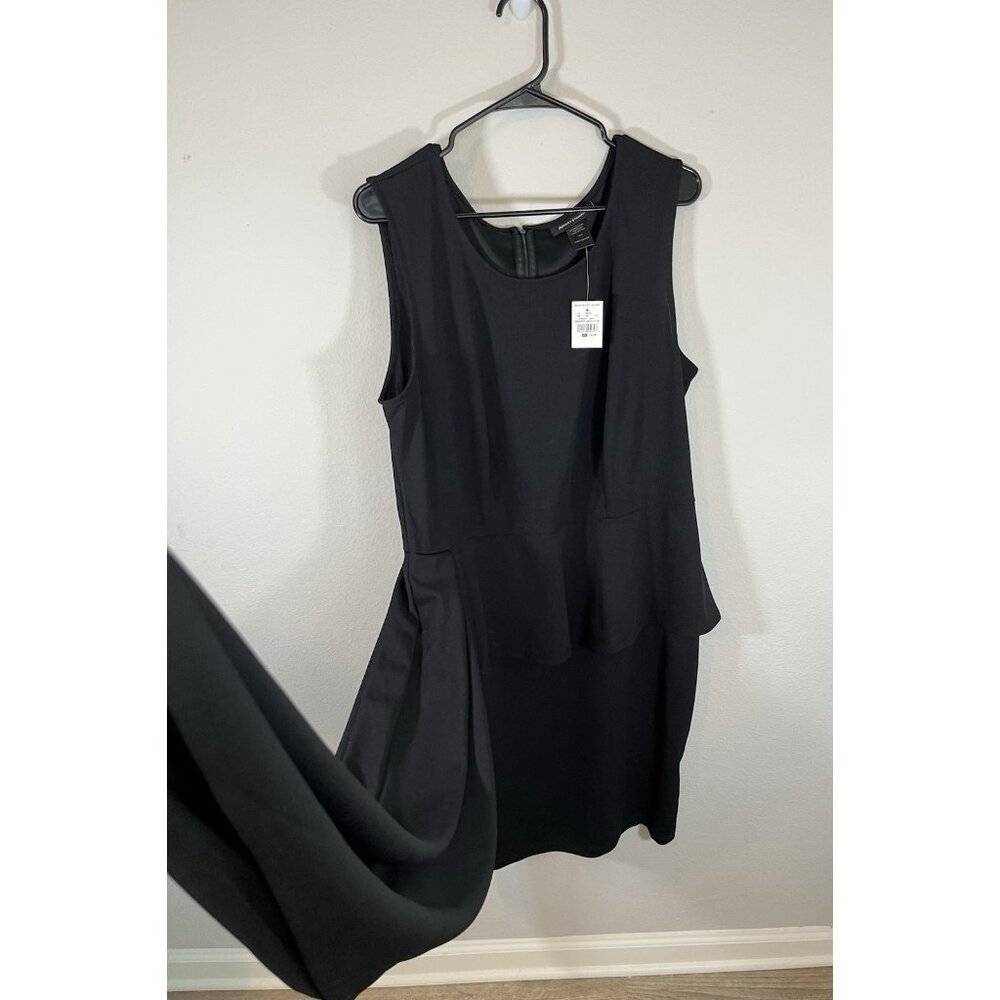 Ashley Stewart Asymmetric Peplum Black Dress - Picture 5 of 16